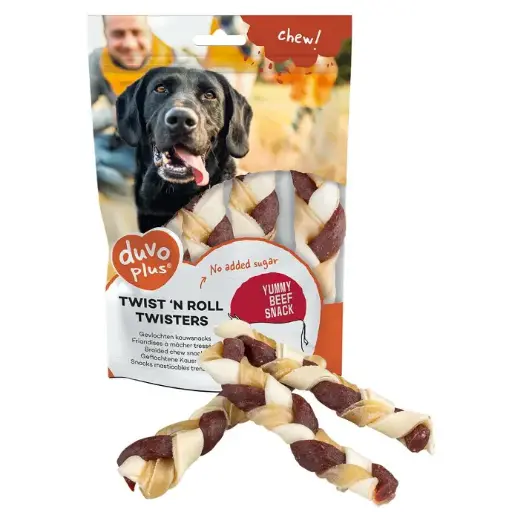 [5414365364601] Duvo+ Twist 'n Roll Twisters Beef 12.5 cm