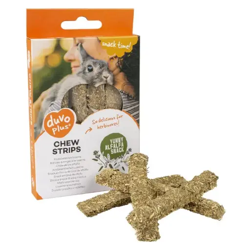 [5414365398422] Duvo+ Chew Strips Alfalfa - 50 g