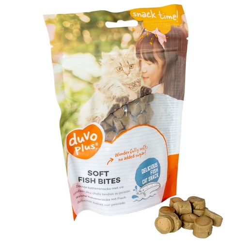 [5414365441234] Duvo+ Soft Fish Bites for Cats - 50 g
