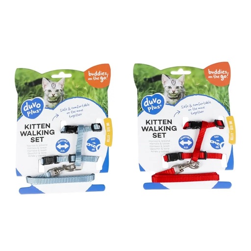 [5414365310868] Duvo Kitten Walking Set Uni Mixed Colors 15 - 25cm / 8mm - 125cm