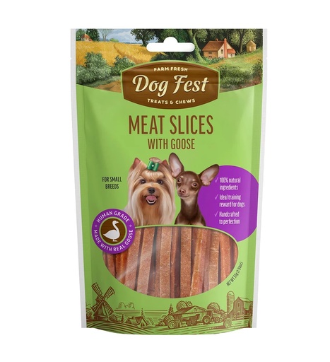 [6921959208986]  Dog Fest Slices With Goose For Small Breeds - 55 g