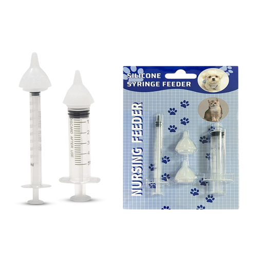 [6297222036625] Pet Baby Syringe Feeder Kit 4pcs Kit - 5ml 1ml
