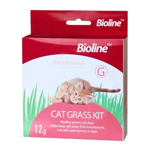 [6970117120318] Bioline Catgrass Kit - 12 g [Dimension - 5.4 x 13.4 x 12.2cm]