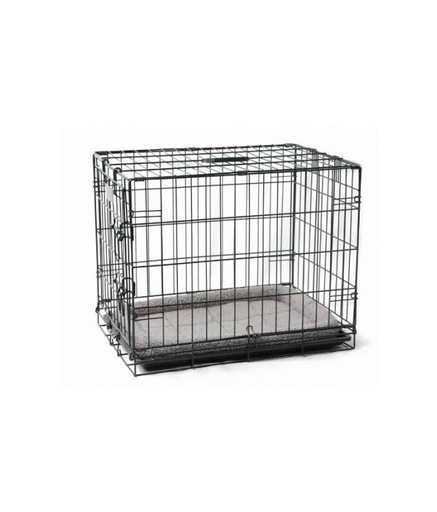 [847922092375] Paw Pals Classic Wire Crate With Bed 92 x 57 x 63 cm