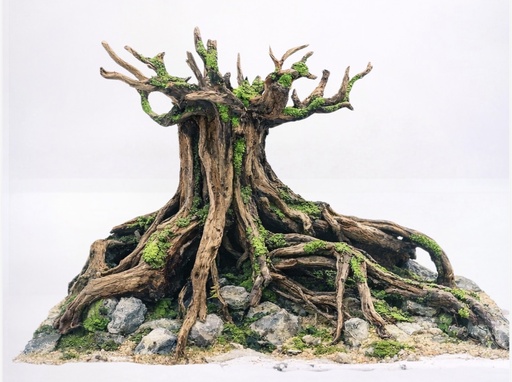 [FNF500037] Ancient Tree Aquascape (Tank size: 50.33.35)