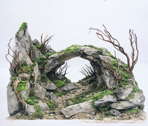 [FNF500051] Stone Arch Aquascape (Tank size: 35.20.27)