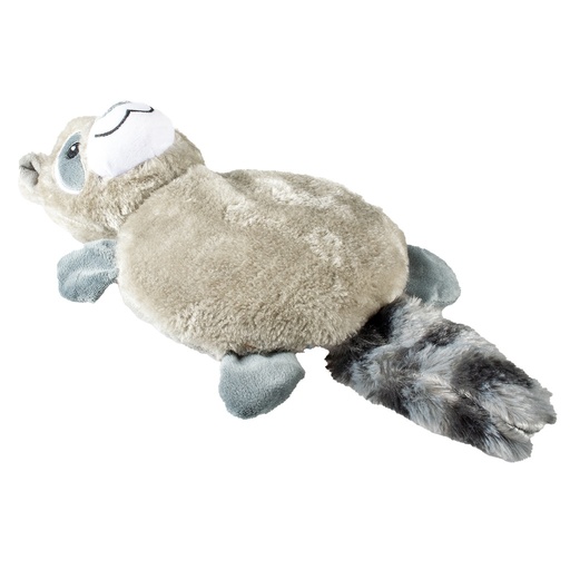 [5414365435783] Duvo+ Plush Racoon Mega Squeaky Dog Toy 38x21x10cm Grey